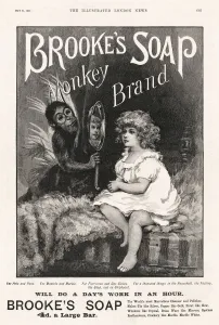 Soap Prints: Advertisement for Brookes Monkey Brand Household Soap