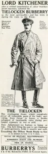 Advertisements Prints: Advertisement for the Burberry Tielocken trench coat, as endorsed