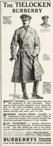 Buckle Prints: Advert for Burberrys tielocken trench coats 1916