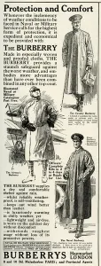Buttons Prints: Advert for Burberrys WWI service coats 1916