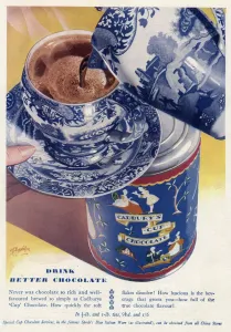 Pattern Prints: Advert for Cadburys cup chocolate
