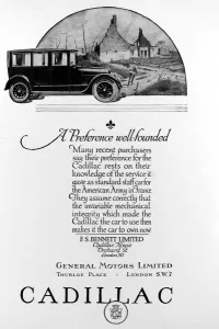Provided Prints: Advertisement for Cadillac cars