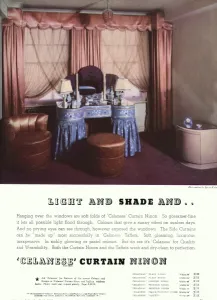 Windows Prints: Advert for Celanese curtain ninon 1938