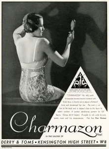 Undergarments Prints: Advert for Charmazon womens underwear 1933