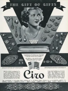 Bond Prints: Advert for Ciro jewellery 1936