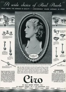 Bond Prints: Advert for Ciro jewellery 1936
