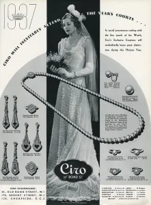 Regent Prints: Advert for Ciro jewellery 1937