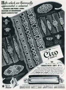 Gift Prints: Advert for Ciro jewellery 1937