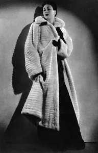 Schiaparelli Prints: Advertisement for a coat by Elsa Schiaparelli