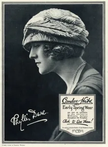 Cloche Prints: Advert for Condor hats 1923