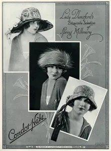 Feathered Prints: Advert for Condor hats 1924