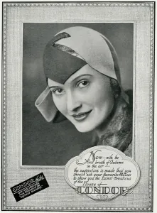 Skull Prints: Advert for Condor hats 1929