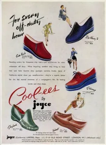 Joyce Prints: Advert for Cool-ees by Joyce California shoes 1941