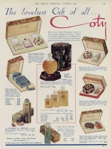 Sets Prints: An advertisement for Coty products