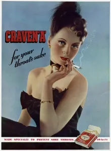 Cigarette Prints: Advert for Craven Cigarettes 1939
