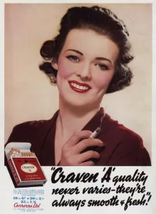 Smiles Prints: Advert for Craven Cigarettes