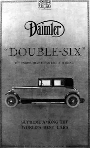 16th Prints: Advertisement for Daimler Double-Six car