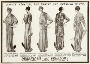 Negligee Prints: Advert for Debenham & Freebody undergarments 1915