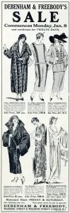 Department Prints: Advert for Debenham & Freebodys womens clothing 1923