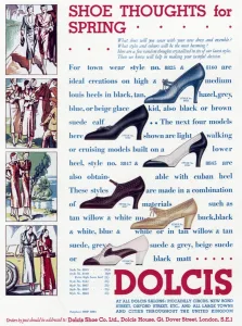 Shoes Prints: Advert for Dolcis shoes 1933