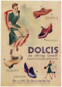 Shoes Prints: Advert for Dolcis shoes 1942