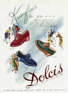 Heel Prints: Advert for Dolcis shoes 1945