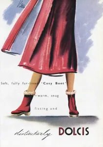 Dolcis Prints: Advert for Dolcis winter boots