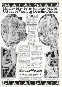 Wool Prints: Advert for Dorothy Perkins - womens undergarments 1928