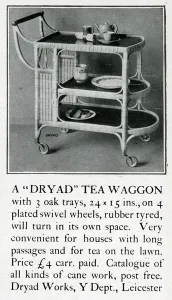 Plated Prints: Advertisement, Dryad Tea Waggon