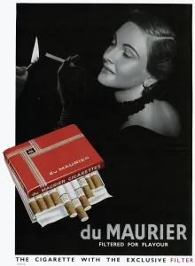 Packet Prints: Advertisement for Du Maurier cigarettes