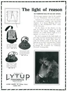 Opening Prints: Advert for Dunhills Lytup Handbags 1923
