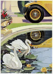 Swans Prints: Advert for Dunlop tyres 1931