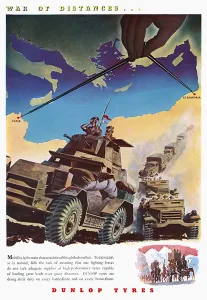 1944 Prints: Advert for Dunlop Tyres