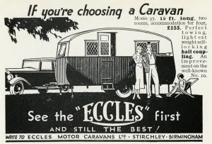 Vacation Prints: Advert for Eccles caravans 1933