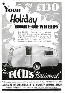 Caravan Prints: Advert for Eccles caravans 1939