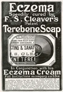Soap Prints: Advert for Eczema soap 1905
