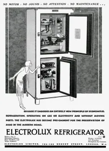 Electricity Prints: Advert for Electrolux refrigerator 1928