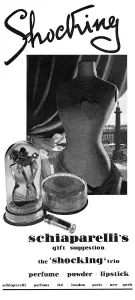 Powder Prints: Advertisement for Elsa Schiaparellis Shocking products