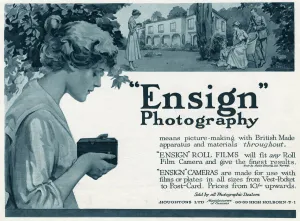 Photography Prints: Advert for Ensign camera 1918