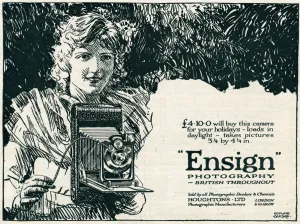 Photography Prints: Advert for Ensign camera 1919