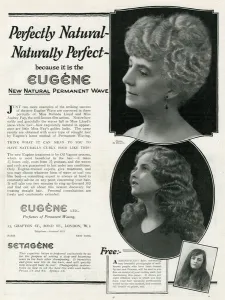 Salon Prints: Advert for Eugene permanant hair waving 1923