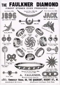 Stone Prints: Advert for Faulkner diamond jewellery 1896