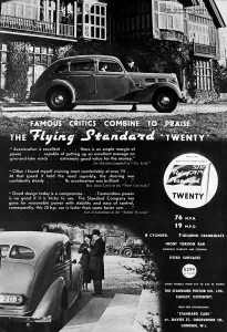 24th Prints: Advertisement for the Flying Standard Twenty car