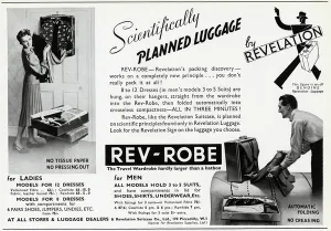 Packing Prints: Advert fo Revelation suitcases 1939