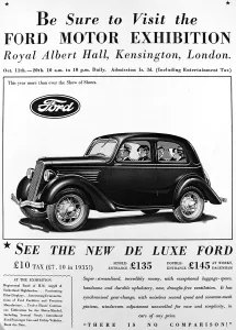 13th Prints: Advertisment for Ford Motor Exhibition at Royal Albert Hall