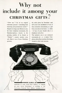 Phone Prints: Advert for G. P. O telephone 1933