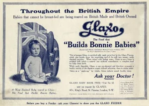 Toddler Prints: Advert for Glaxo baby food 1914