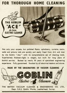 Cylinder Prints: Advert for Goblin vacuum cleaner 1948