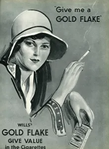 Cigarettes Prints: Advert for Gold Flake Cigarettes