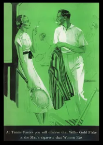 Racquet Prints: Advert / Gold Flake Cigs